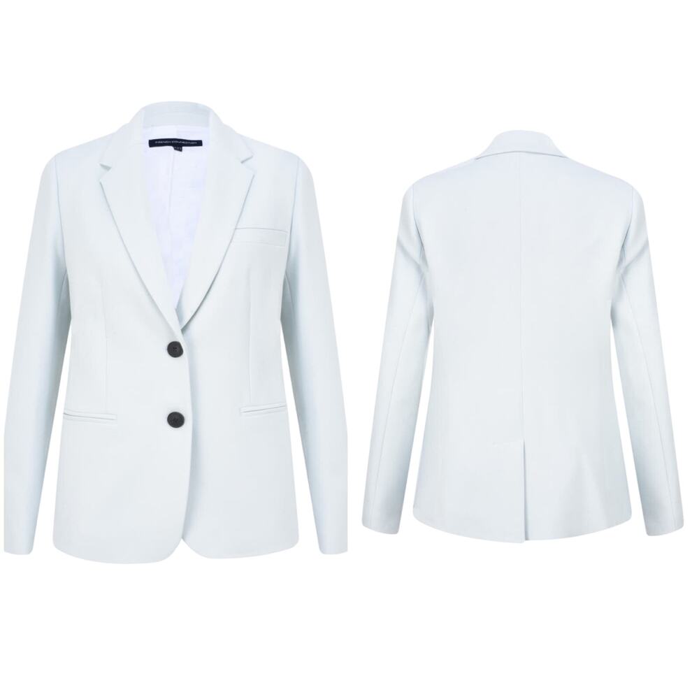 French Connection Sundae Suiting Blazer Cool Dream Blue Size 2 XS Blzaer #75LAP